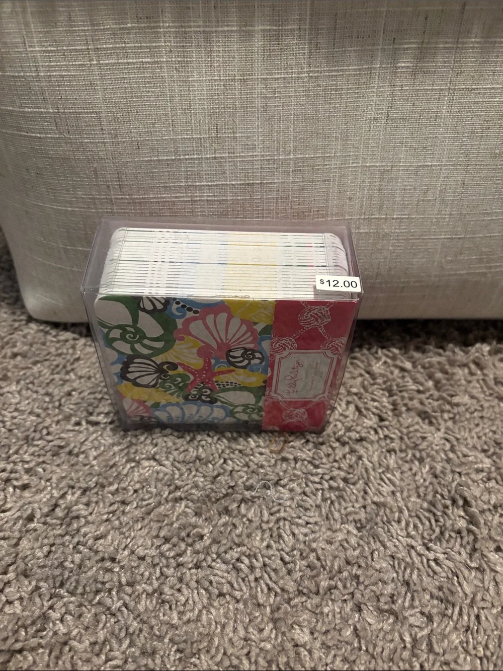Lilly Pulitzer Sea Shell & Starfish Paper Coasters in Pink, Yellow, Blue, Green